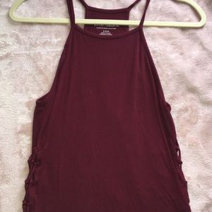 American eagle Dark red tank top